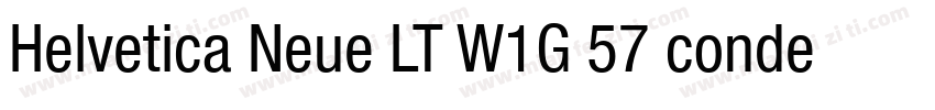 Helvetica Neue LT W1G 57 condensed字体转换